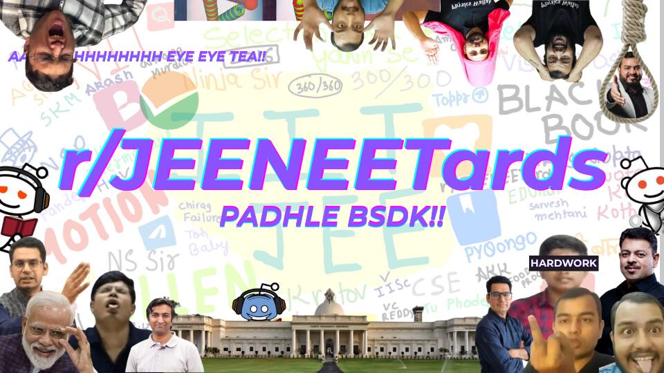Discovery splash banner for r/JEENEETards Discord server