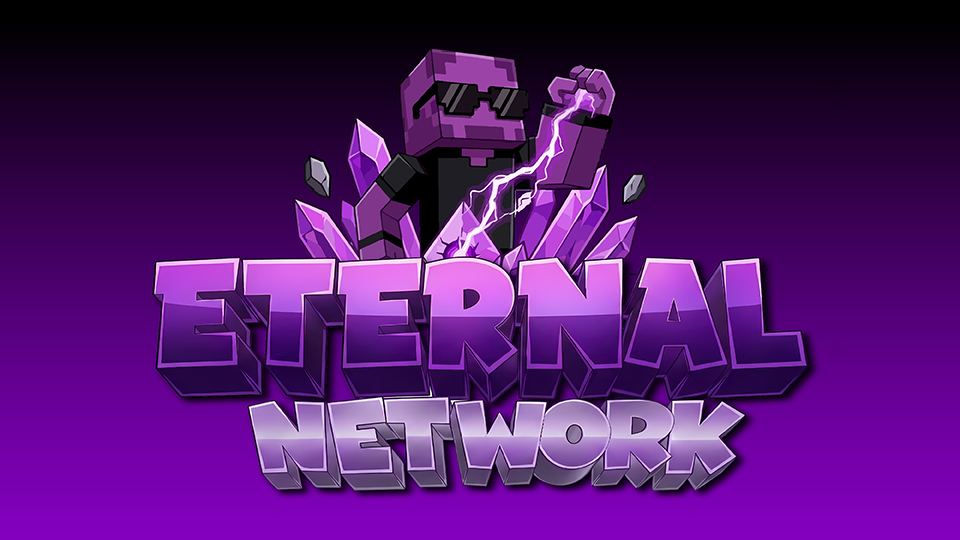 Discovery splash banner for EternalSMP Network Discord server
