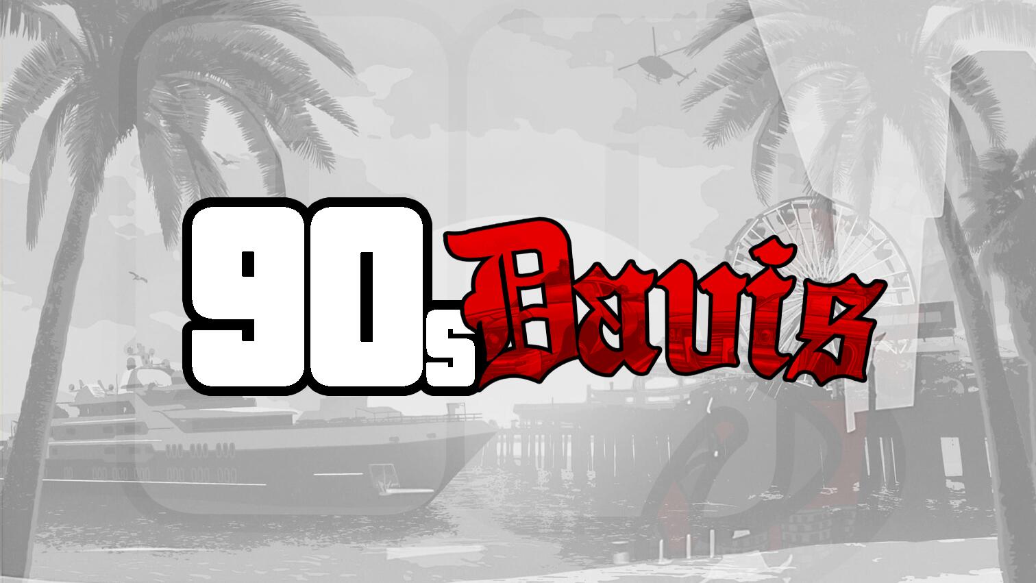 Discovery splash banner for DAVIS 90's AL-ON Discord server