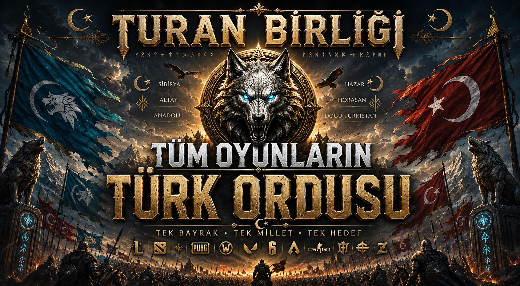 Discovery splash banner for TURAN BİRLİĞİ Discord server