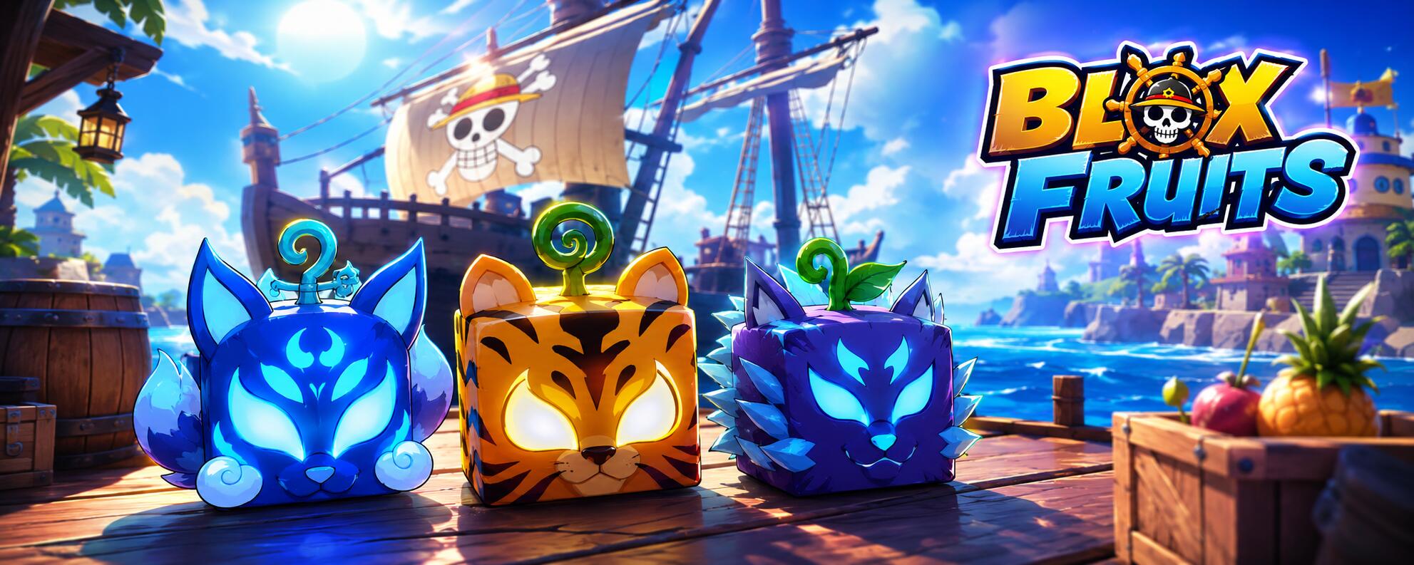 Discovery splash banner for Blox Fruits Trading & Help Discord server