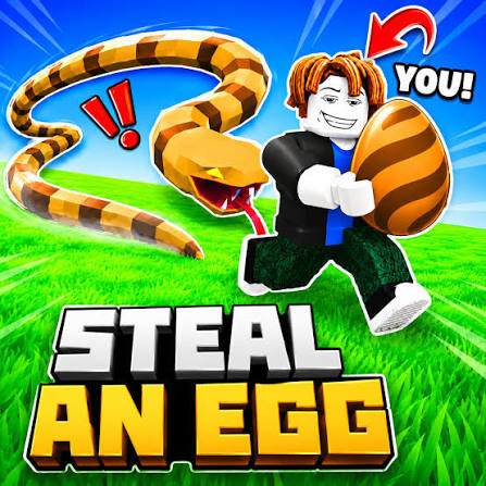 Discovery splash banner for Steal An Egg | Roblox Discord server