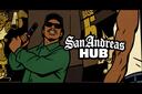 Discovery splash banner for San Andreas Hub Discord server