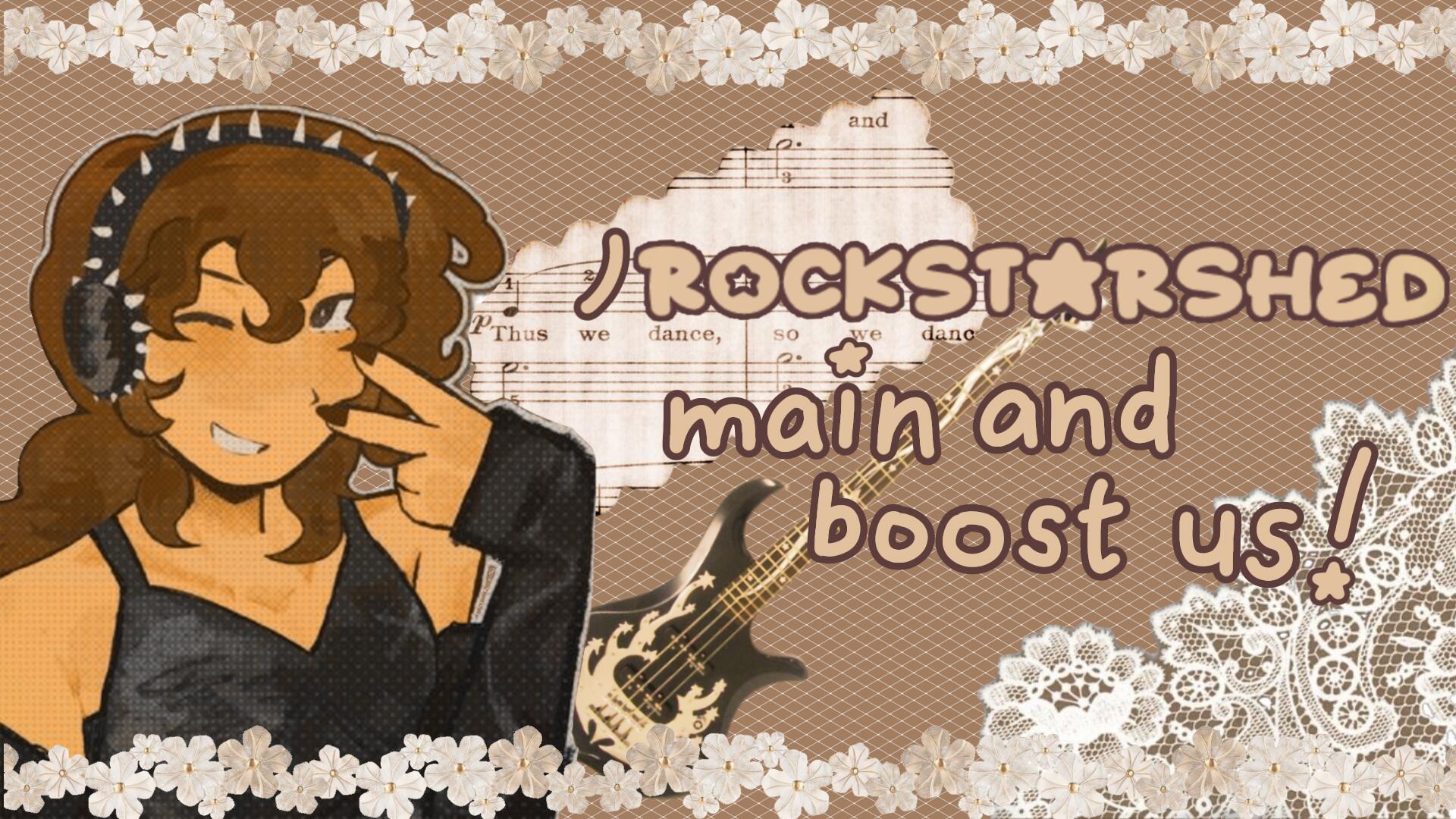 Discovery splash banner for ˚₊‧𐔌 🍮 ノ𝚛𝚘𝚌𝚔𝚜𝚝𝚊𝚛𝚜𝚑𝚎𝚍 ◌ ♩♪் ‿ Discord server
