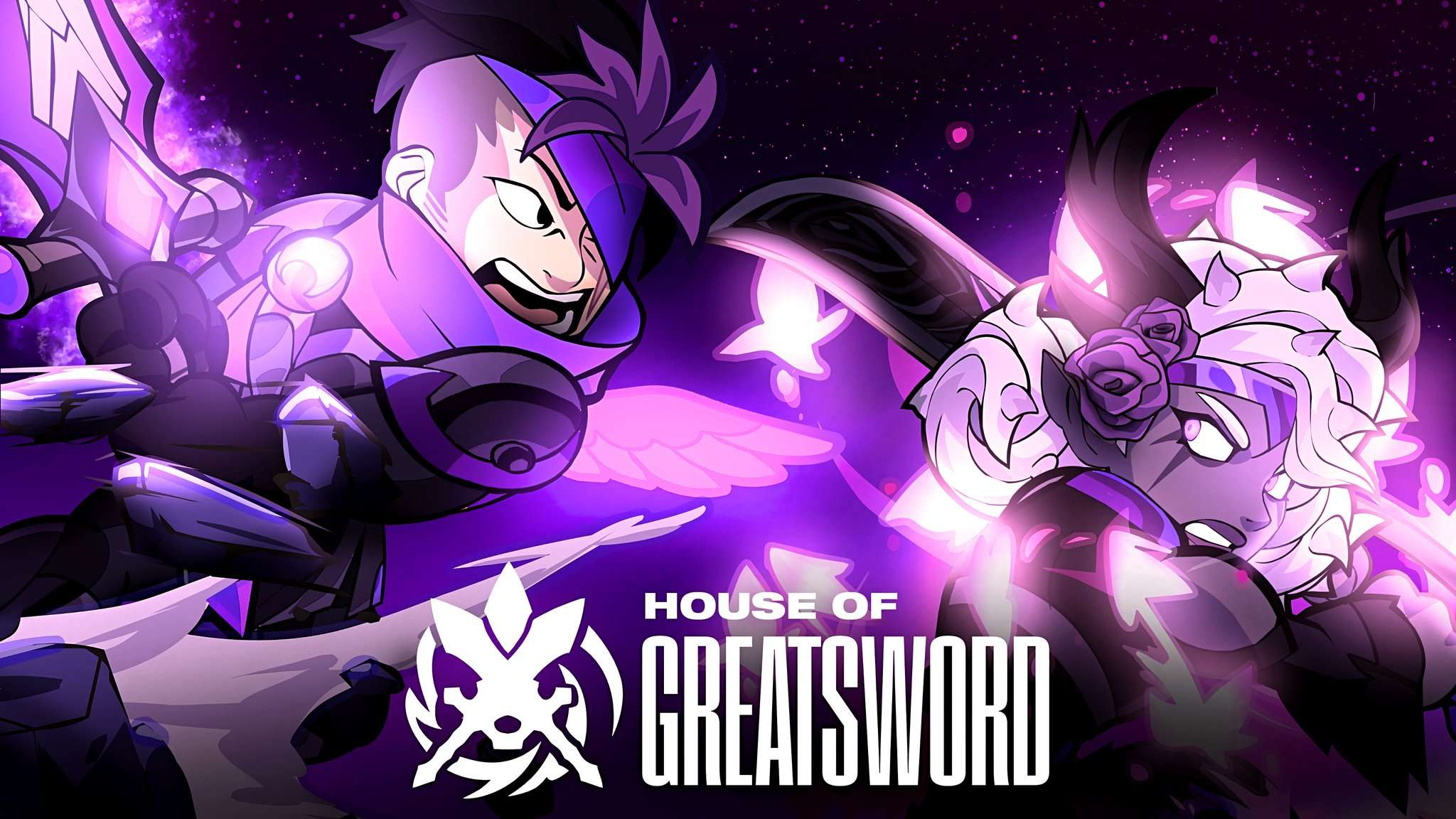 Discovery splash banner for House of Greatsword Discord server