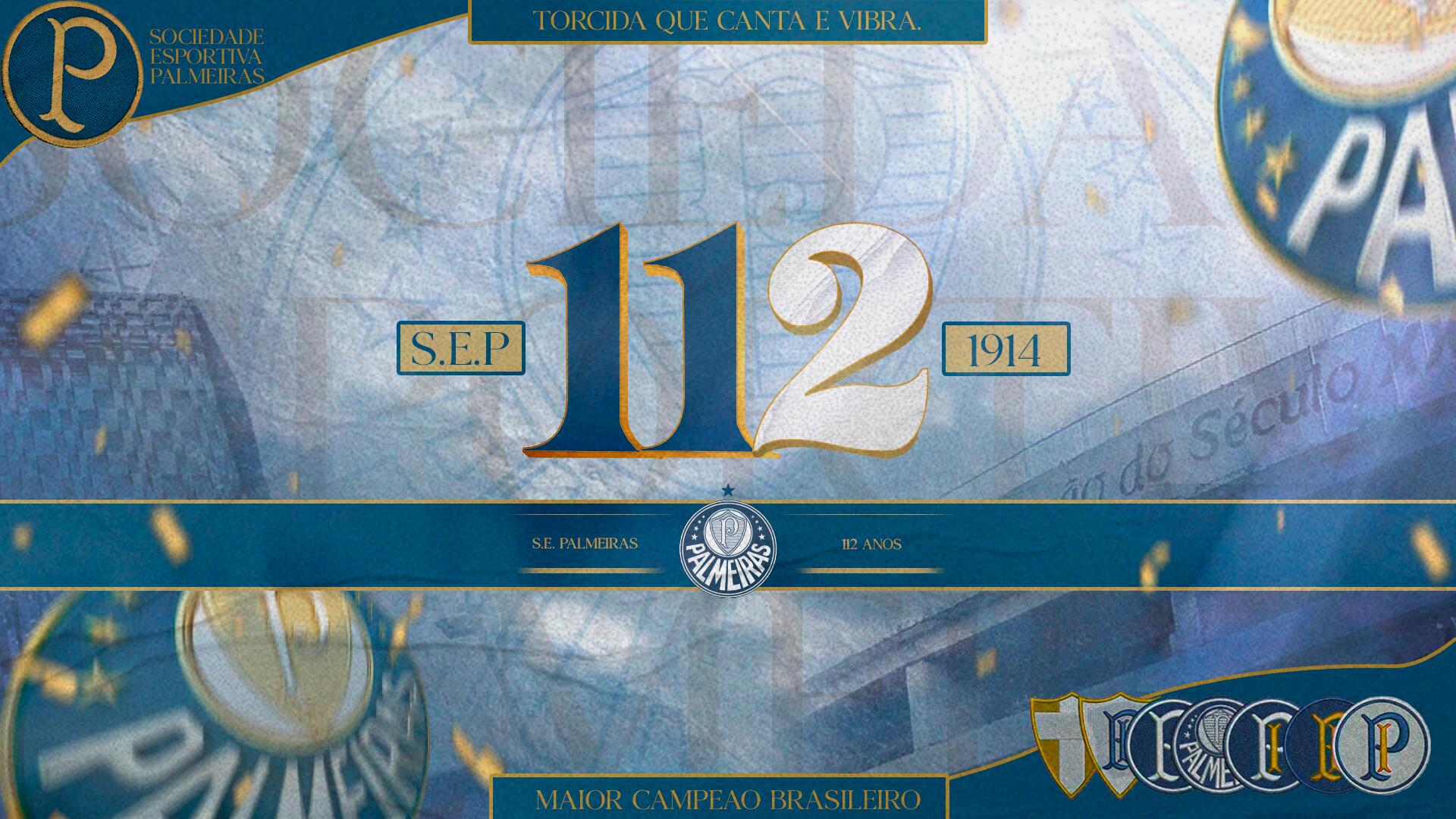 Discovery splash banner for Palmeiras • 112 Anos Discord server