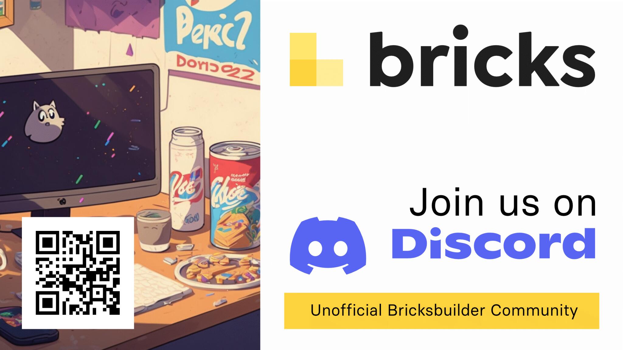 Discovery splash banner for Unofficial Bricks Builder Community Discord server