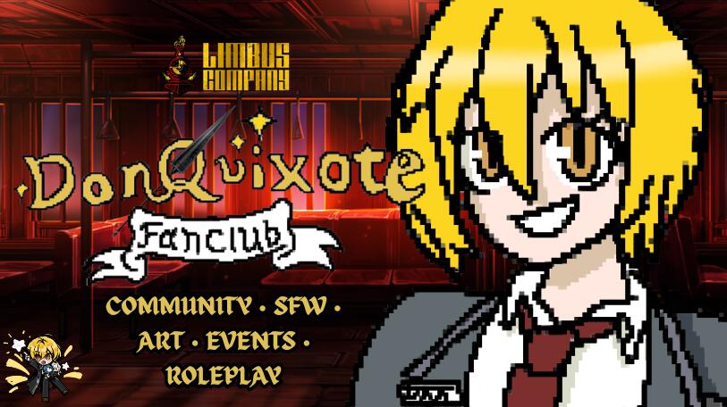Discovery splash banner for Don Quixote Fanclub《#𝟭》| Goal: 5000 Discord server