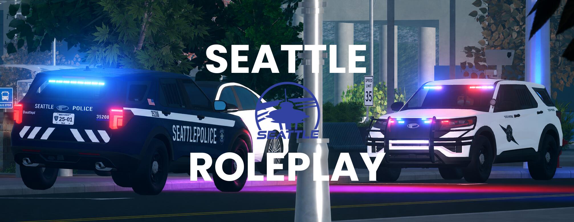 Discovery splash banner for Seattle Roleplay Discord server